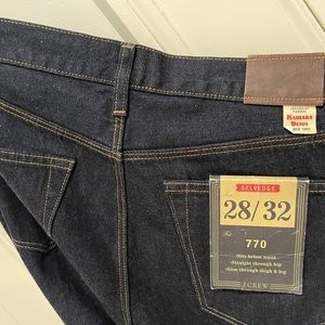 New -- rare premium Japanese selvedge denim from Kamara and J.Cew